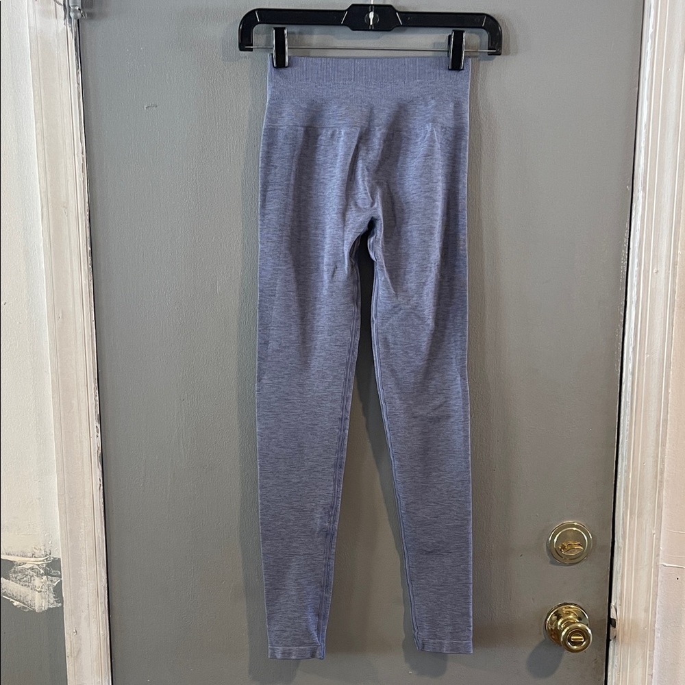 LIKE NEW ! Alphalete Heather Gray Seamless High-Waist Leggings